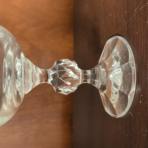 Vintage Bohemia Etched Crystal Wine Glasses Made in Czechoslovakia Set of 4 - Picture 6 of 11